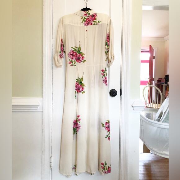 Vintage Annette Dean Floral Midi Dress - Picture 6 of 11